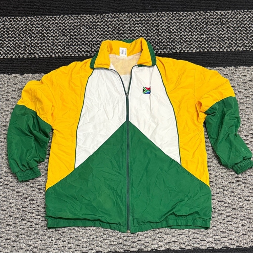 Vintage Chameleon South Africa Windbreaker Men’s M Colorblock Track Jacket Retro